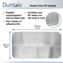 Load image into Gallery viewer, RV Door Window Shade RV Skylight Cover RV Window Insulation, 50x26” In