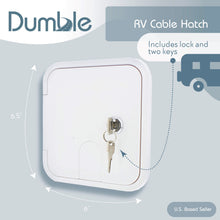 Load image into Gallery viewer, Low Profile Electric Cable Hatch Camper and RV Cord, 6” x 6.5” Inch