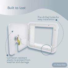 Load image into Gallery viewer, Low Profile Electric Cable Hatch Camper and RV Cord, 7.5” x 6.5” Inch