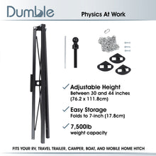 Load image into Gallery viewer, Gooseneck RV Stabilizer Tripod - 7500lb Cap Ball Joint Adjustable Jack