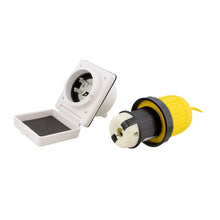 Load image into Gallery viewer, 30A 125V Electrical Power Inlet with Connector Plug Cord Cover & Ring