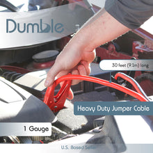 Load image into Gallery viewer, 30ft Heavy Duty Jumper Cables for Trucks 1pk - 1 Gauge Quick Connect
