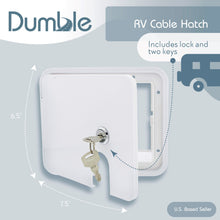 Load image into Gallery viewer, Low Profile Electric Cable Hatch Camper and RV Cord, 7.5” x 6.5” Inch
