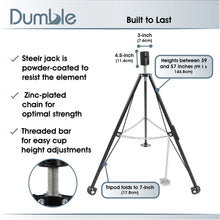 Load image into Gallery viewer, 5th Wheel Tripod Stabilizer - 5000lb Cap Adjustable RV Jack Stabilizer
