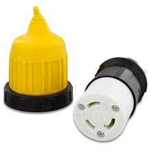 Load image into Gallery viewer, 30A 125V Connector with Twist Lock Inlet Plug Power Cord Cover &amp; Ring
