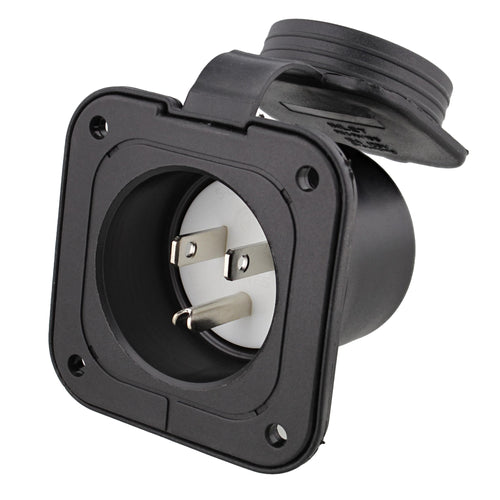 Power Inlet Port Plug 125 125v 2-Pole 3-Wire AC Port Plug 15a Outlet