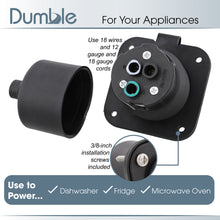 Load image into Gallery viewer, Power Inlet Port Plug 125 125v 2-Pole 3-Wire AC Port Plug 15a Outlet
