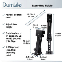 Load image into Gallery viewer, 2pk Telescoping RV Travel Trailer Jack Stabilizer Stands and Jack Rod
