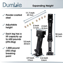 Load image into Gallery viewer, 4pk Telescoping RV Travel Trailer Jack Stabilizer Stands and Jack Rod

