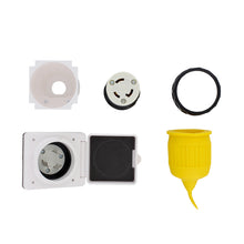 Load image into Gallery viewer, 30A 125V Electrical Power Inlet with Connector Plug Cord Cover &amp; Ring

